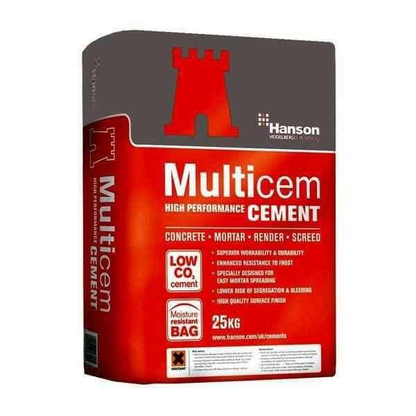 Dandy's Hanson Castle MultiCem Cement 25kg Bulk Buy