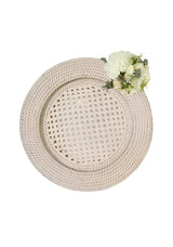 Casa by Josephine Jenno Harbour Island Rattan Round Charger Sand - Set of 4