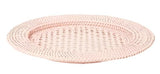 Casa by Josephine Jenno Pink Rattan Charger Placemats - Set of 4