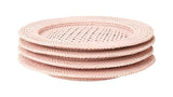 Casa by Josephine Jenno Pink Rattan Charger Placemats - Set of 4