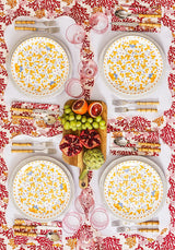 Casa by Josephine Jenno Harbour Island Round Rattan Charger Placemat White - Set of 4