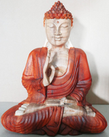 Yorkshire Bonsai Hand‑Carved Teaching Buddha Statue - 30cm