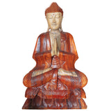 Yorkshire Bonsai Hand Carved Buddha Welcome Statue - 80cm