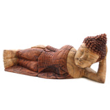 Yorkshire Bonsai Hand Carved Buddha Statue Wooden Decor - 40cm