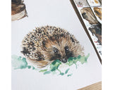 Hedgehog Hand Painted Greetings Card | Katie Hipwell Design