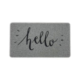 Nicoman Hello Print PVC Spaghetti Looper Door Mat - 75x44cm