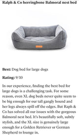 Ralph & Co Balmoral Luxury Herringbone Dog Bed