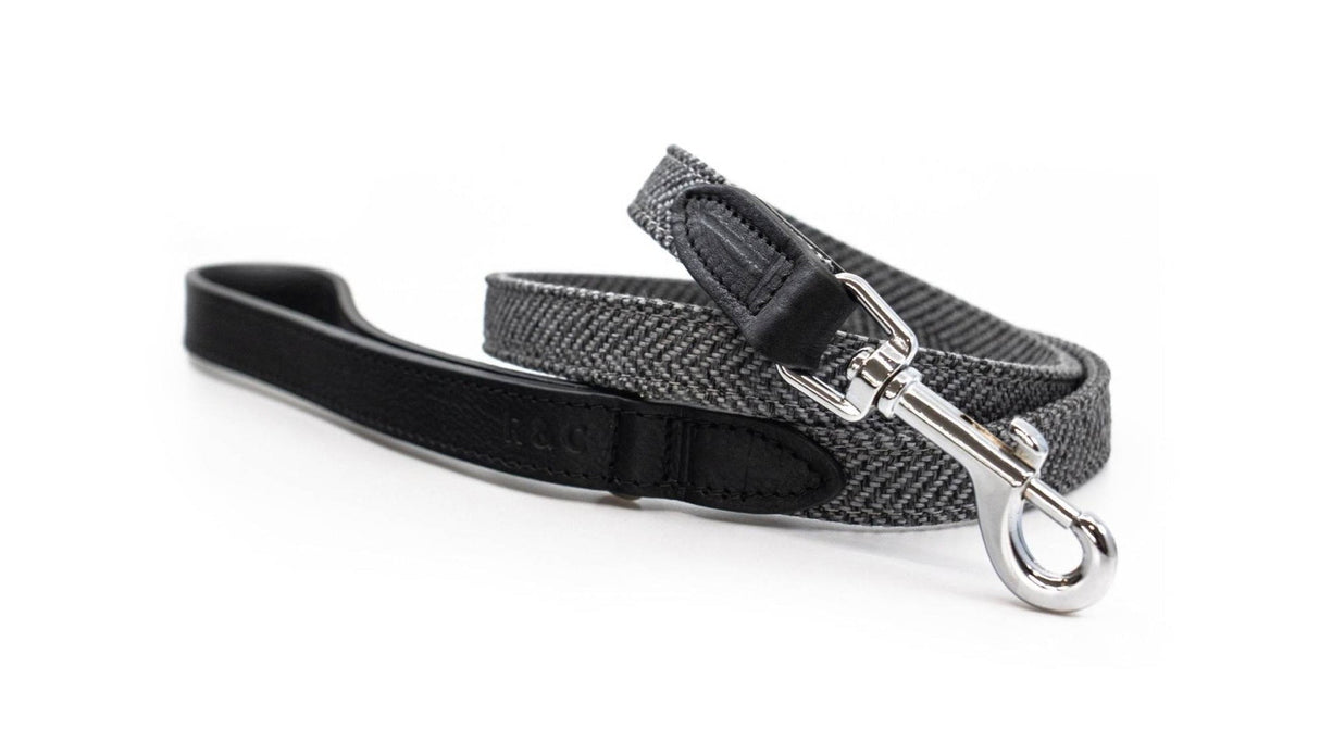 Ralph & Co Herringbone Leather Dog Lead - Balmoral