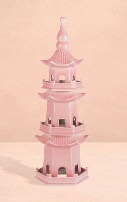 Casa by Josephine Jenno Chinoiserie Rose Pagoda in Blush Pink