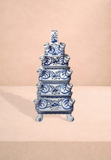 Casa by Josephine Jenno Delft Tulipiere Tall Hand Painted Ceramic Vase