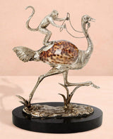 Casa by Josephine Jenno Saharan Dreams Monkey Ostrich Sculpture