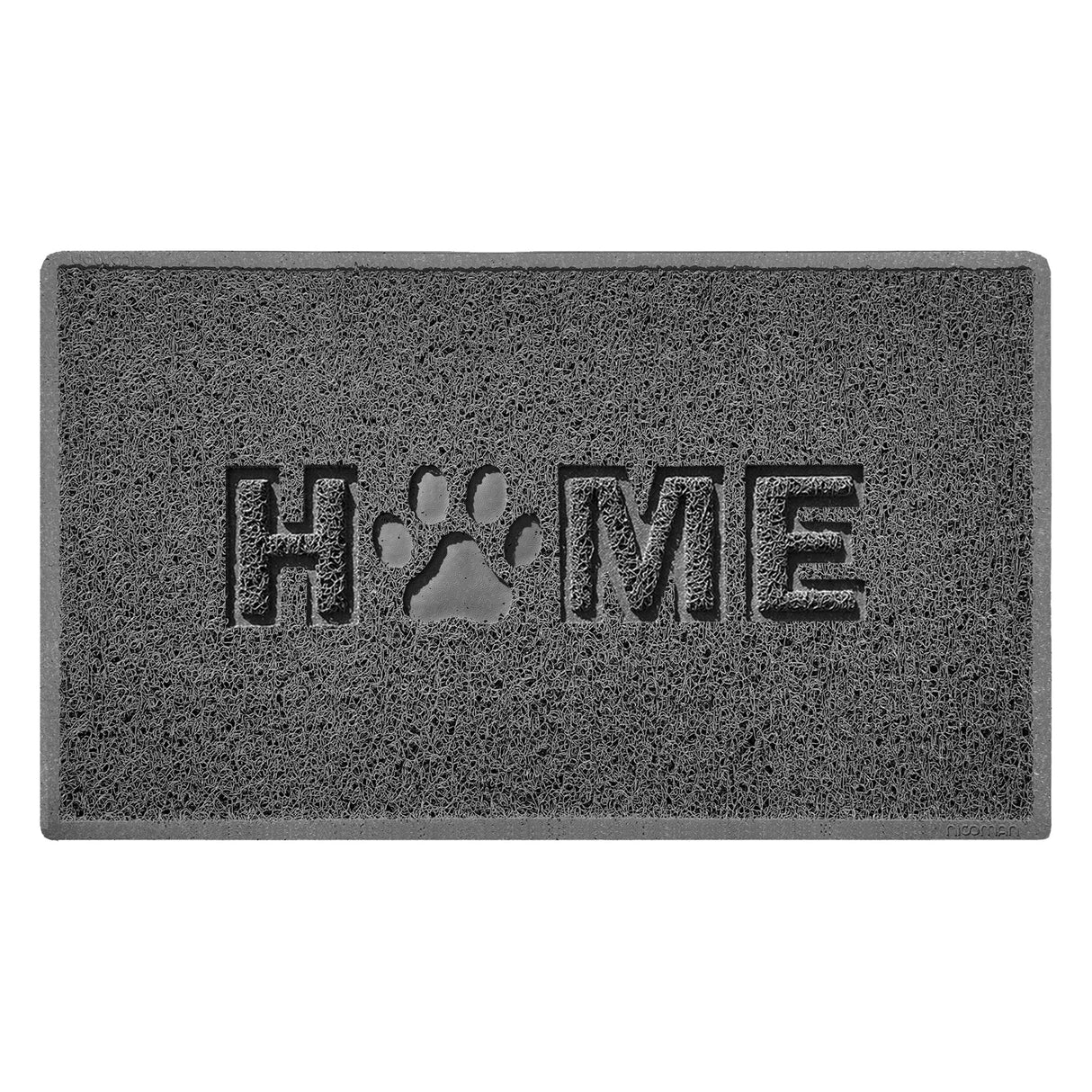 Nicoman Embossed Home Paw Spaghetti Outdoor Doormat