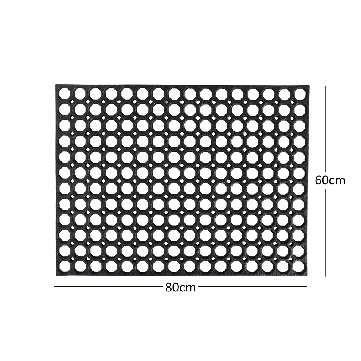 Nicoman Heavy Duty Non Slip Rubber Ring Entrance Doormat