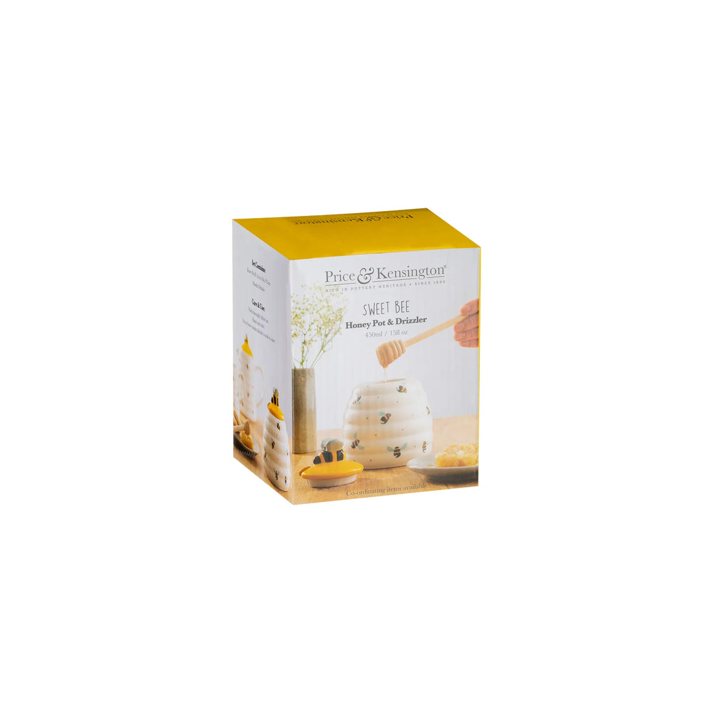 Price & Kensington Sweet Bee Ceramic Honey Pot & Drizzler Gift Box