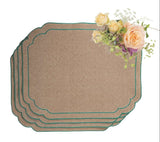Casa by Josephine Jenno Hortensia Brown Green Placemats - Set of 4