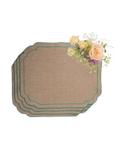 Casa by Josephine Jenno Hortensia Brown Green Placemats - Set of 4
