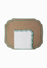 Casa by Josephine Jenno Hortensia Brown Green Placemats - Set of 4