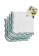 Casa by Josephine Jenno Hortensia Green Napkins - Set of 4
