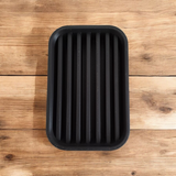 Filamora Studios Modern Ribbed Soap Dish with Drainage Holder