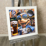 Pagazzi Funky Mickey Mouse Artwork with White Frame