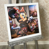 Pagazzi Diva Minnie Mouse Artwork with White Frame