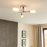 Pagazzi Icarus 3 Light Semi-Flush Ceiling Light Polished Chrome