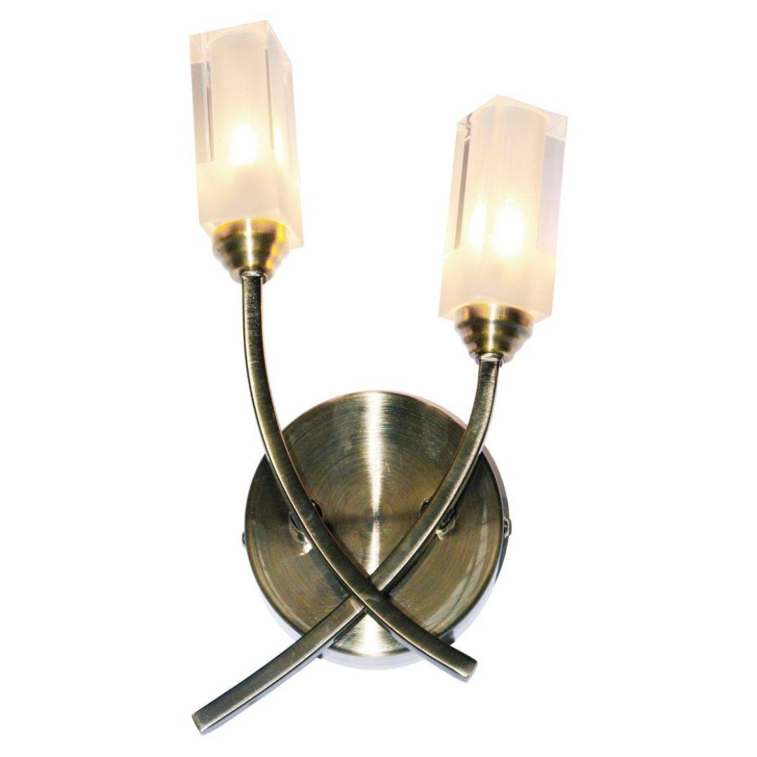 Pagazzi Icarus 2 Light Wall Light Antique Brass
