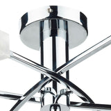 Pagazzi Icarus 6-Light Semi-Flush Ceiling Light Polished Chrome