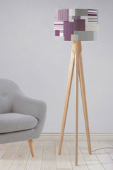 Shadowbright Purple Memphis Style Ceiling or Table Lampshade