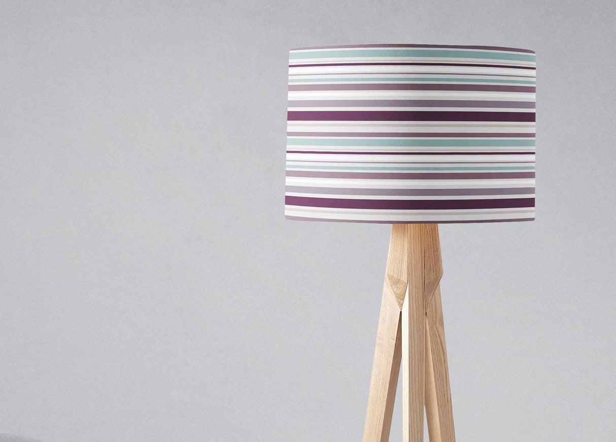 Shadowbright Purple Striped Ceiling or Table Lampshade