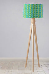 Shadowbright Green with 70's Retro Circles Design Lampshade