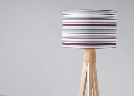 Shadowbright Purple Striped Ceiling or Table Lampshade