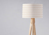 Shadowbright White with Copper Lines Design Lampshade, Ceiling or Table