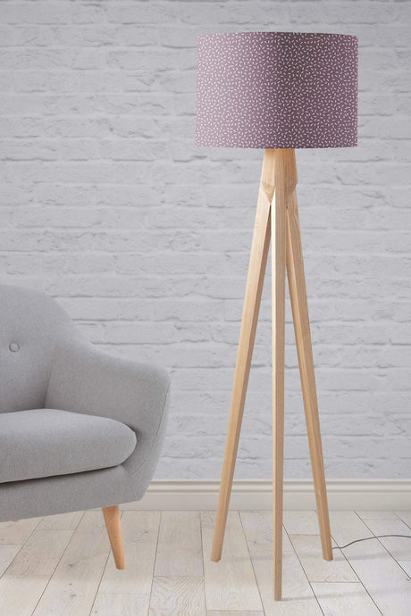 Shadowbright Purple Ceiling or Table Lampshade with Modern Line Design
