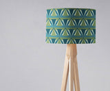 Shadowbright Green and Blue Art Deco Lampshade