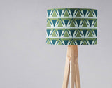 Shadowbright Green and Grey Art Deco Lampshade, Ceiling or Table Lamp Shade