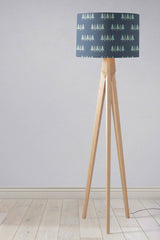 Shadowbright Dark Blue Scandinavian Forest Lampshade, Ceiling or Table