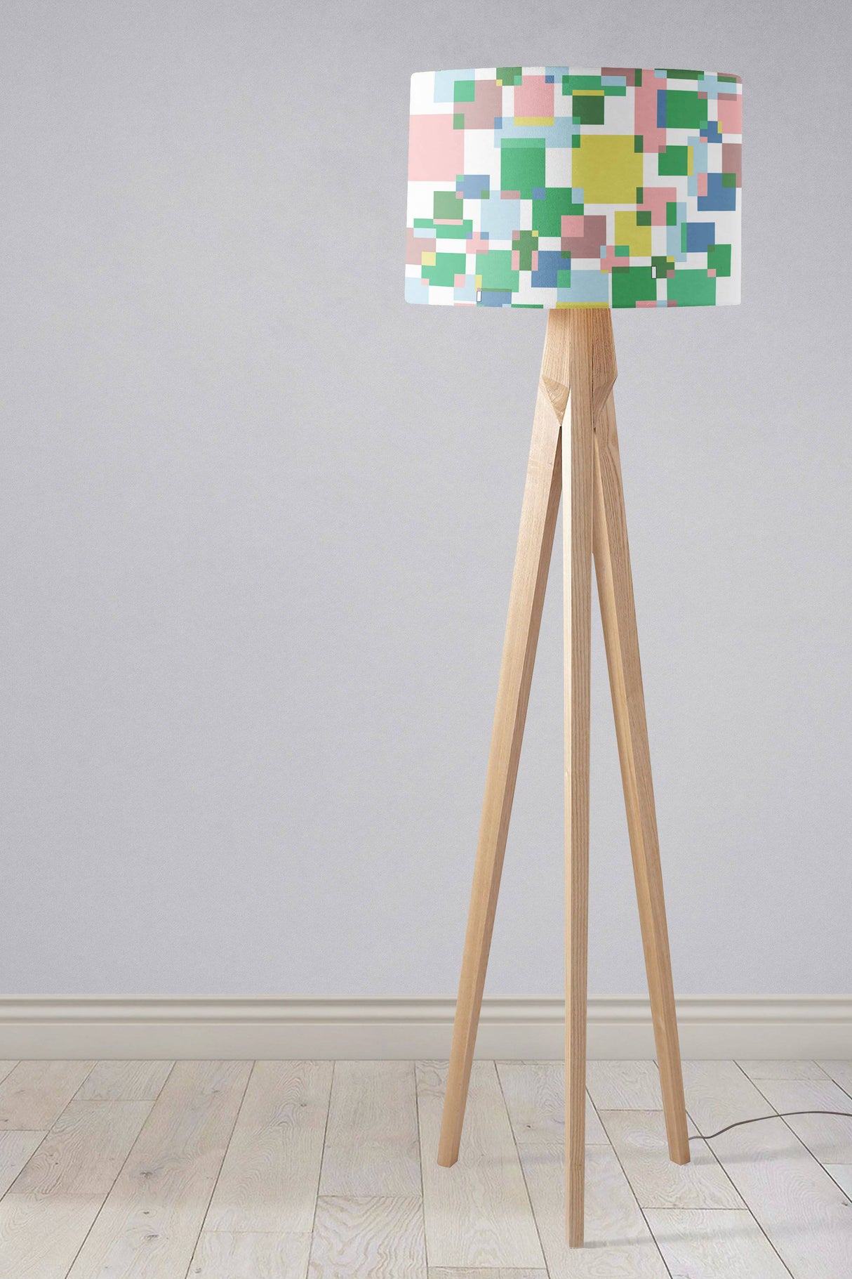 Shadowbright Green and Pink Colour Block Ceiling or Table LampShade