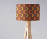 Shadowbright Brown and Orange Retro 1970's Design Lampshade