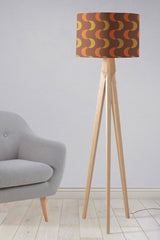 Shadowbright Brown and Orange Retro 1970's Design Lampshade