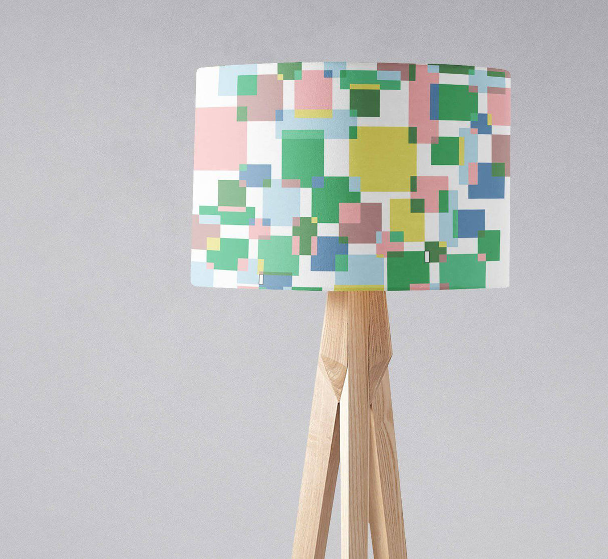 Shadowbright Green and Pink Colour Block Ceiling or Table LampShade