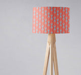 Shadowbright Coral and Grey Mid century Modern Retro Lampshade