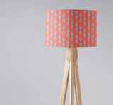 Shadowbright Coral and Grey Mid century Modern Retro Lampshade