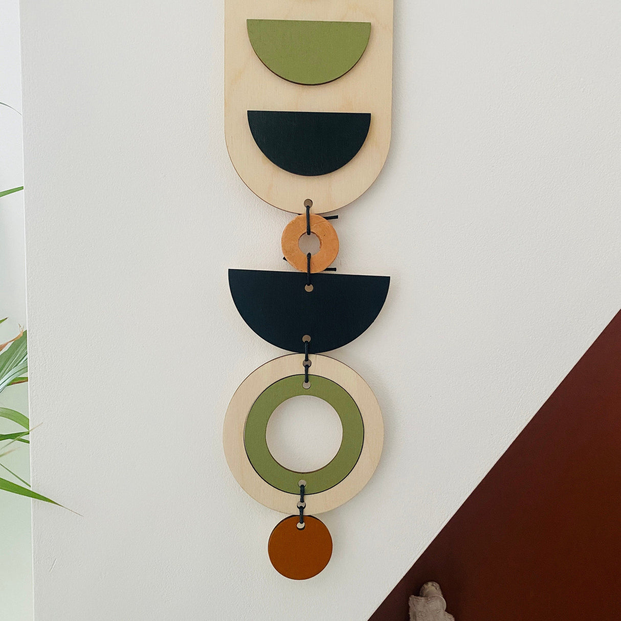 Geometric Mid-Century Wood Wall Art