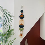 Modern Slim Wood Wall Art – Geometric Artwork Minimal Home Decor