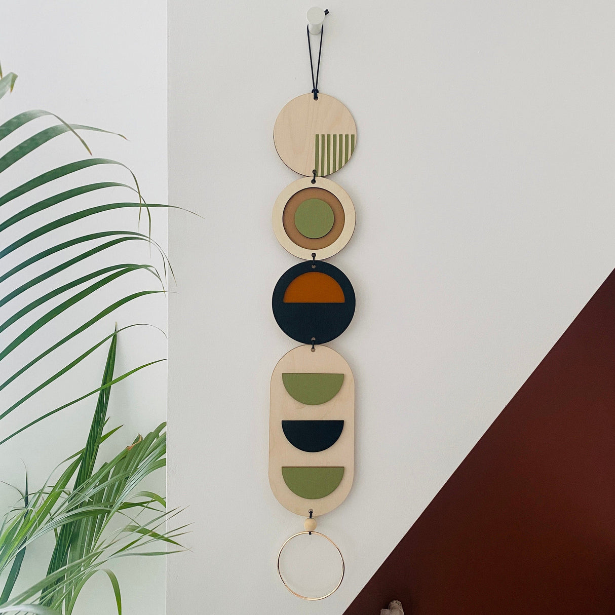 Geometric Wall Hanging Tapestry - Wooden Wall Art