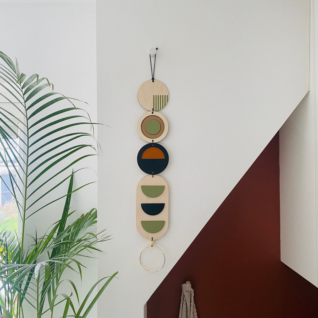 Geometric Wall Hanging Tapestry - Wooden Wall Art