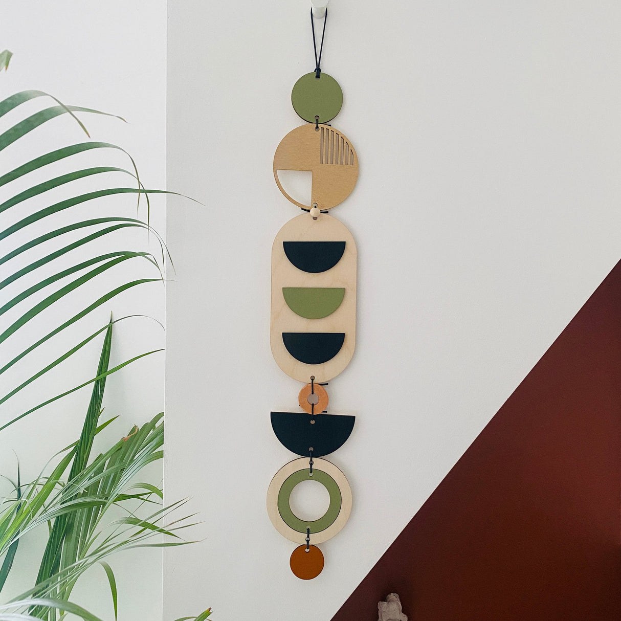 Geometric Mid-Century Wood Wall Art