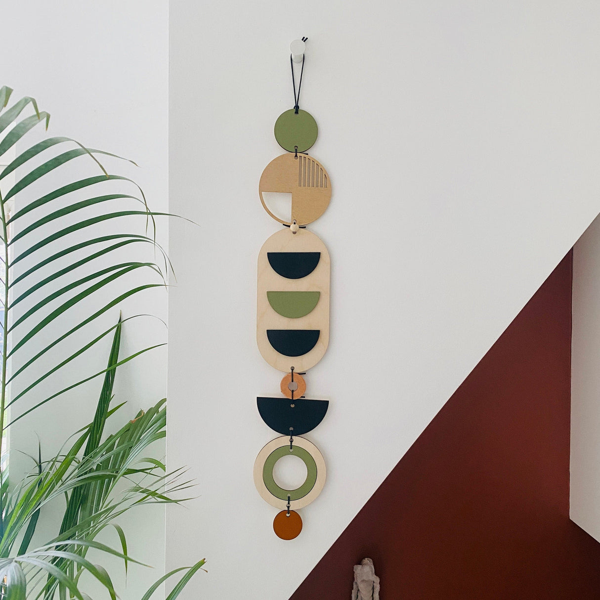 Geometric Mid-Century Wood Wall Art