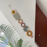 Muted Modern Wall Art - 68cm length 10cm wide.
